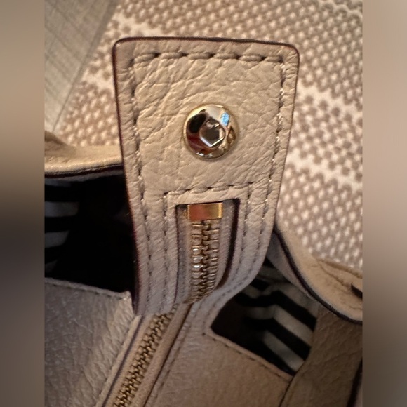 Kate Spade beige nude cream Leather Southport Avenue Lydia Satchel Purse Bag - Picture 11 of 16